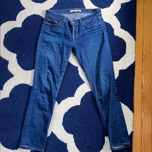 J brand low rise straight leg jeans